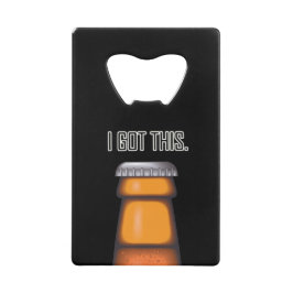 Bier Grappig Ik heb deze Kaart flesopener Creditkaart Flessenopener