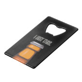 Bier Grappig Ik heb deze Kaart flesopener Creditkaart Flessenopener (Voorkant Gekanteld)