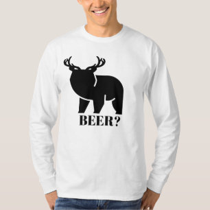 BIER? Grappige, sarcastische, nieuwe Beer Hert ont T-shirt