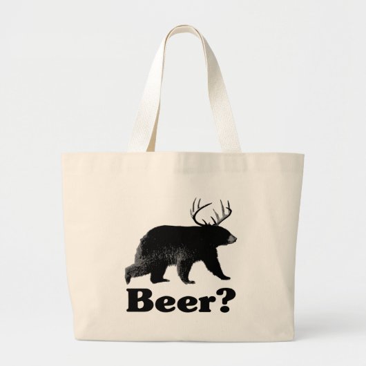 Bier? Grote Tote Bag (Voorkant)