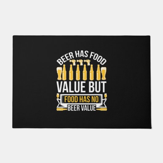 Bier heeft een voedingswaarde op de geboorte deurmat (Voorkant)