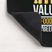 Bier heeft een voedingswaarde op de geboorte muismat (Hoek)
