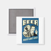 bier - Helping van blanke mannen sinds 1842 Magneet (Voorkant / Achterkant)
