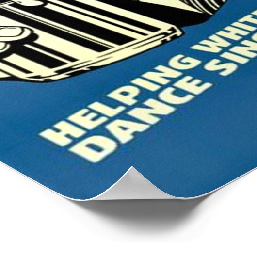 bier - Helping van blanke mannen sinds 1842 Poster (Hoek)