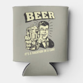 Bier: Het is een Vacatie in Kan Blikjeskoeler (Voorkant)