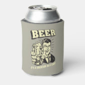 Bier: Het is een Vacatie in Kan Blikjeskoeler (Blikje Achterkant)