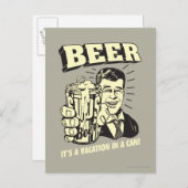 Bier: Het is een Vacatie in Kan Briefkaart (Voorkant / Achterkant)