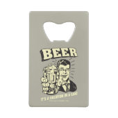 Bier: Het is een Vacatie in Kan Creditkaart Flessenopener (Achterkant)