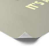 Bier: Het is een Vacatie in Kan Poster (Hoek)