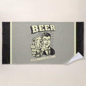 Bier: Het is een Vacatie in Kan Strandlaken (Voorkant)