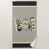 Bier: Het is een Vacatie in Kan Strandlaken (Voorkant)