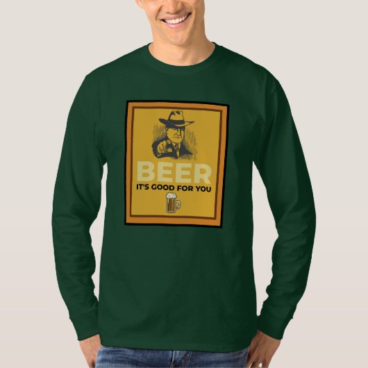 BIER. HET IS GOED VOOR JE. T-SHIRT (Voorkant)