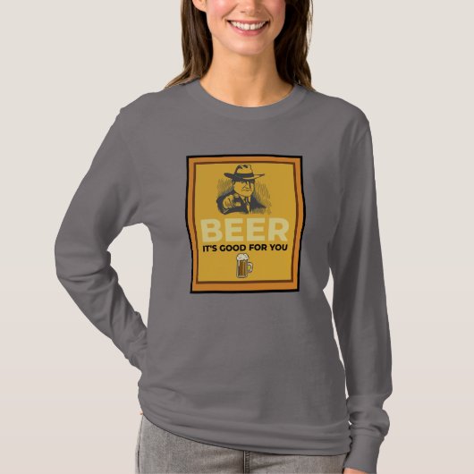 BIER. HET IS GOED VOOR JE. T-SHIRT (Voorkant)