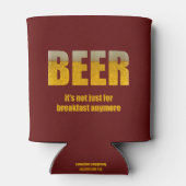 Bier Het is niet alleen voor ontbijt Blikjeskoeler (Achterkant)
