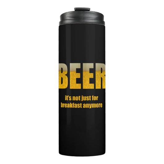 Bier Het is niet alleen voor ontbijt Thermosbeker (Voorkant)
