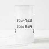 Bier! Het is wat te eten met Jouw tekst Matglas Bierpul (Center)