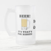 Bier! Het is wat te eten met Jouw tekst Matglas Bierpul (Links)