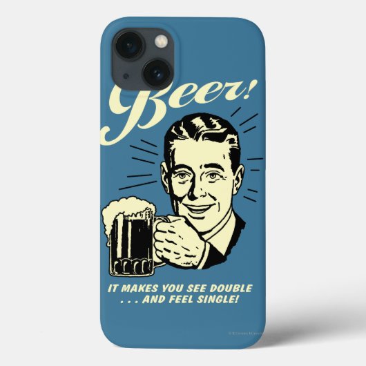 Bier: Het maakt je dubbel zien Case-Mate iPhone Case (Achterkant)