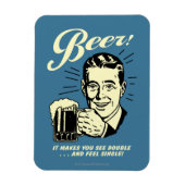 Bier: Het maakt je dubbel zien Magneet (Verticaal)