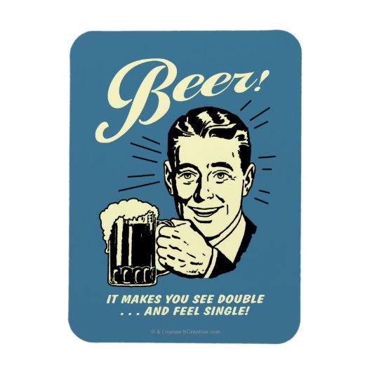 Bier: Het maakt je dubbel zien Magneet (Verticaal)