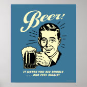 Bier: Het maakt je dubbel zien Poster (Voorkant)