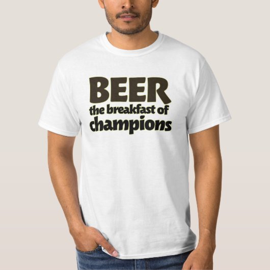 BIER het ontbijt van kampioenen T-shirt (Voorkant)