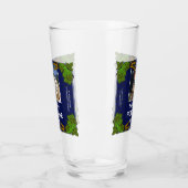 Bier Home Bar hop Barley Aangepaste foto Naam Blau Glas (Links)