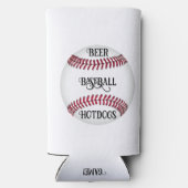 Bier, Honkbal, Hotdogs Koeler Blikjehouder (Achterkant)