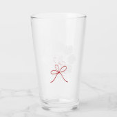 Bier Hops Kerstmis met monogram bier glas (Achterkant)