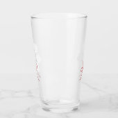 Bier Hops Kerstmis met monogram bier glas (Links)