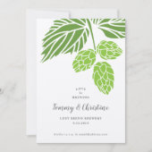 Bier Hops Wedding Invitation, Shower Kaart (Voorkant)