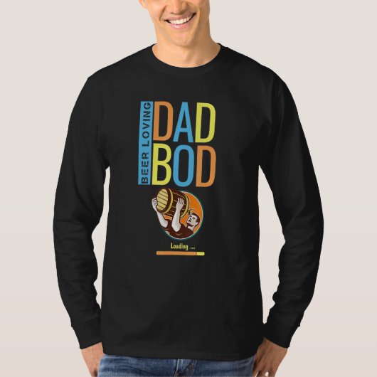 Bier houdt van pap Bod voor vader Pop Papa papa T-shirt (Voorkant)