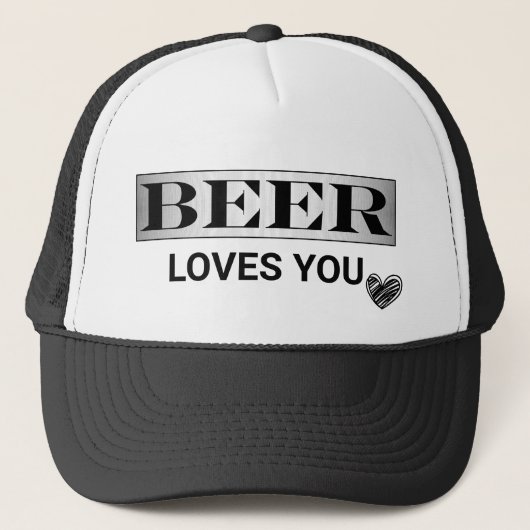Bier houdt van You™ Trucker Hat Pet (Voorkant)
