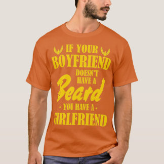 Bier Humor als uw vriend geen baard heeft T-shirt