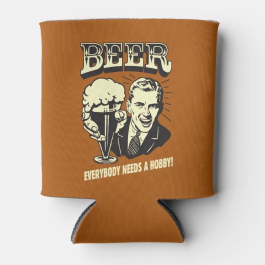 Bier: Iedereen heeft een Hobby nodig Blikjeskoeler (Voorkant)