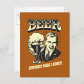 Bier: Iedereen heeft een Hobby nodig Briefkaart (Voorkant / Achterkant)