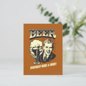 Bier: Iedereen heeft een Hobby nodig Briefkaart (Staand voorkant)