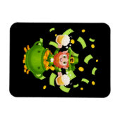 Bier Ierse Leprechaun St. Patrick's Day Magneet (Horizontaal)