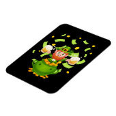 Bier Ierse Leprechaun St. Patrick's Day Magneet (Linkerzijde)