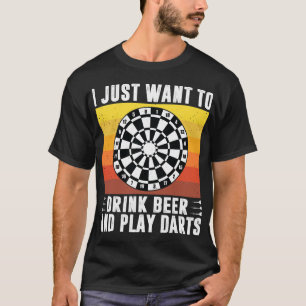 Bier Ik wil gewoon Drink en dartsspel Arro T-shirt