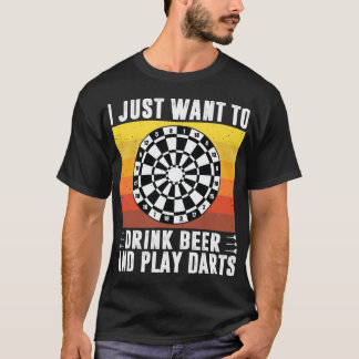 Bier Ik wil gewoon Drink en dartsspel Arro T-shirt