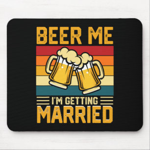 Bier, ik word getrouwd Groom Bride Bachelor P Muismat