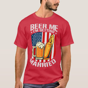 Bier, ik word getrouwd met Bride Groom Bachelor P T-shirt