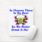 Bier in de hemel muismat (Met muis)