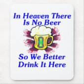 Bier in de hemel muismat (Voorkant)