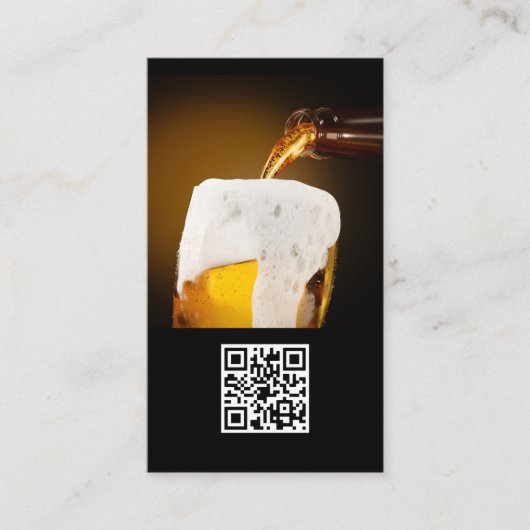 Bier in de Mok Visitekaartje (Voorkant)