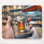 Bier in de smartphone muismat (Voorkant)