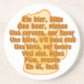 BIER in talen aangepast onderzetter (Voorkant)
