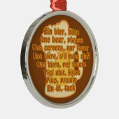 BIER in talen aangepast ornament (Rechts)