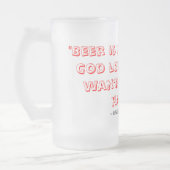 "Bier is bewijs ..." Matglas Bierpul (Links)